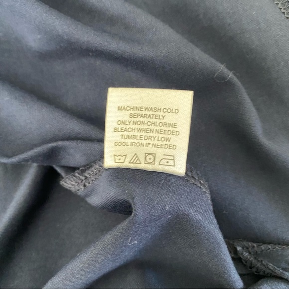 Men’s Short Sleeve Baseball Tee Blac Leaf Print Blue Blac Leaf Size S - Picture 6 of 6